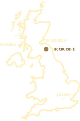 SCHLOSS Roxburghe - Map Edinburgh Scotland
